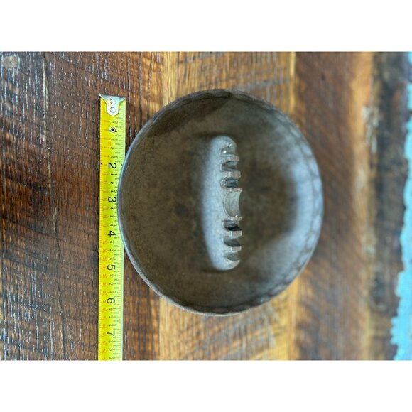 Vintage Ges-Line Tobacco Brown Melamine Plastic Ashtray With Grooved Divider - Picture 6 of 6